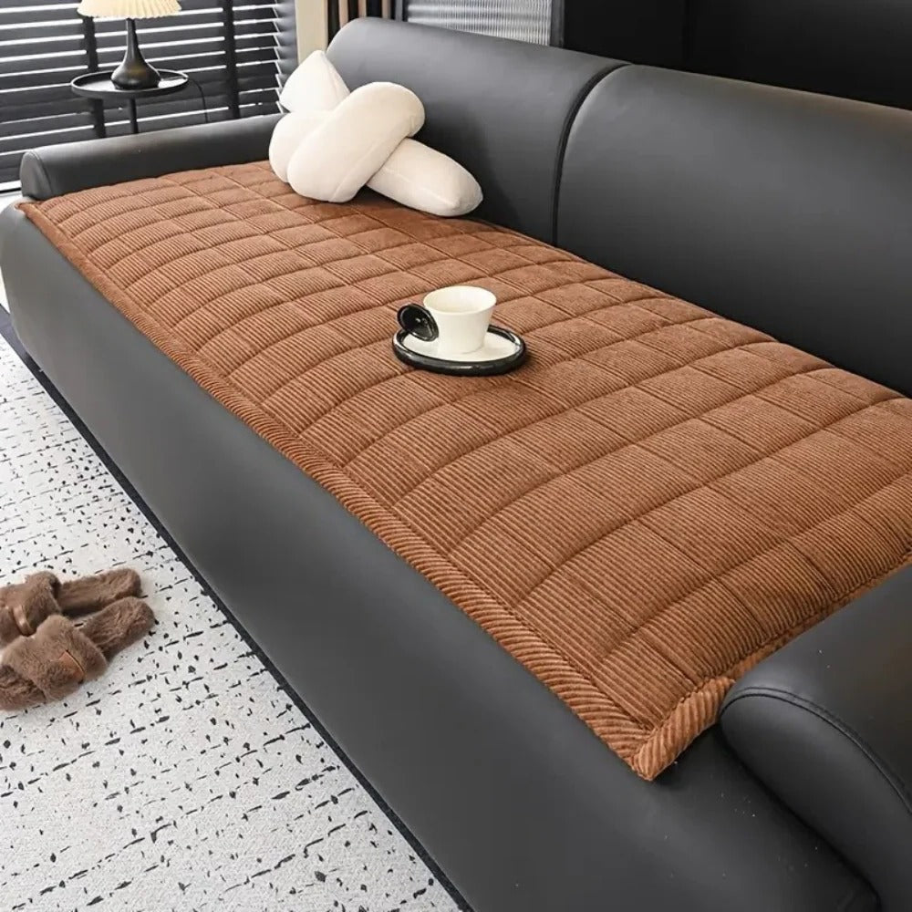 Soft Protective Sofa Cover with Stylish Quilted Design
