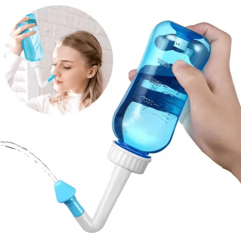 Precision Nasal Rinse Bottle with Adjustable Flow Control