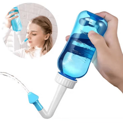 Precision Nasal Rinse Bottle with Adjustable Flow Control