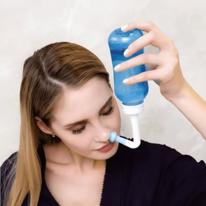 Precision Nasal Rinse Bottle with Adjustable Flow Control