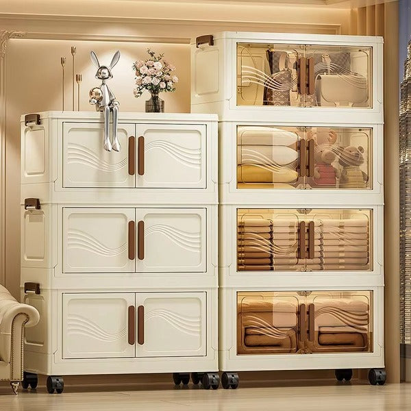 Versatile Stackable Storage Bins with Easy-Access Lids
