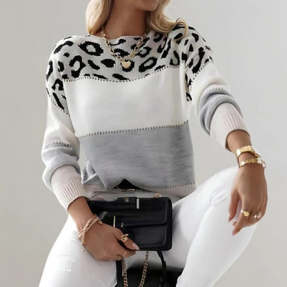 Striking Animal Print Sweater for Effortless Style