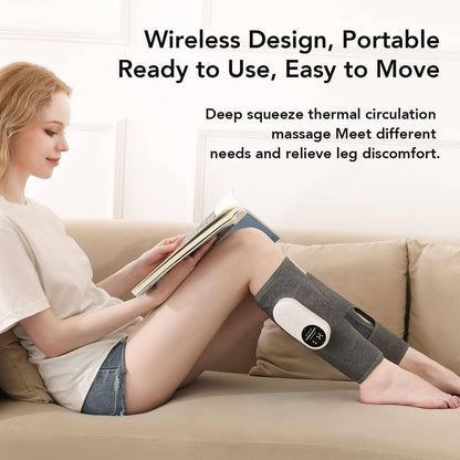 Rechargeable Cordless Calf Relief Massager with Heat Functionality