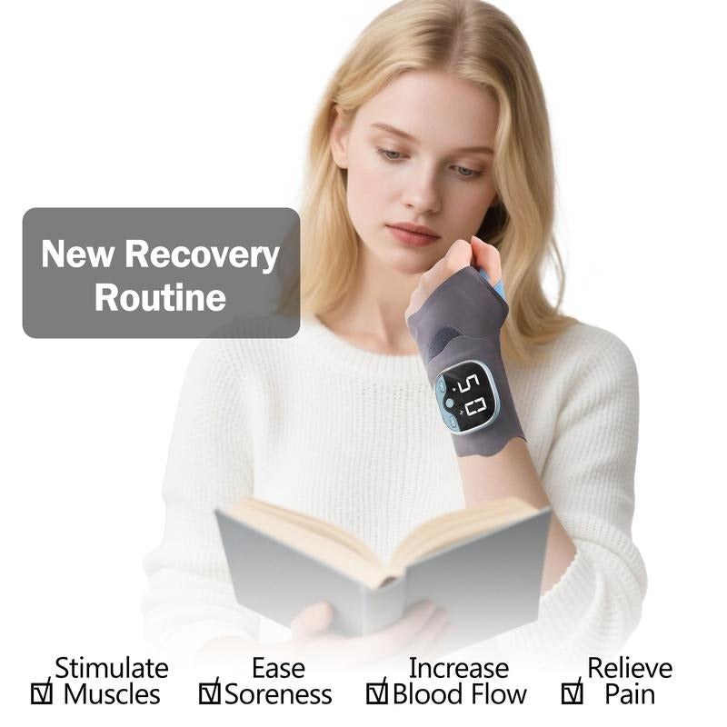 Rechargeable Hand Relaxer with Adjustable Heat and Modes
