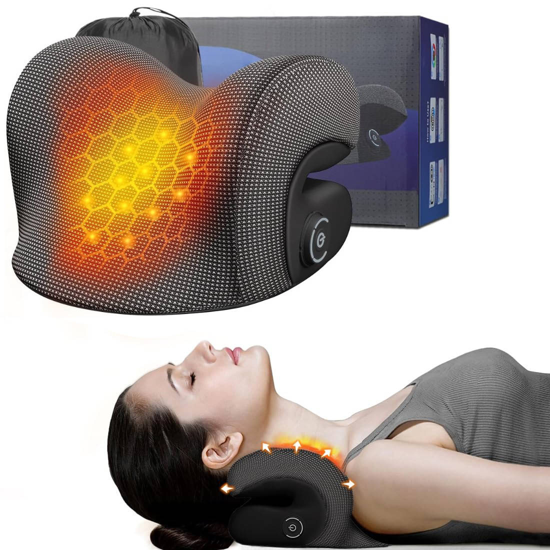 Soothing Neck Warmer with Massage and Adjustable Heat