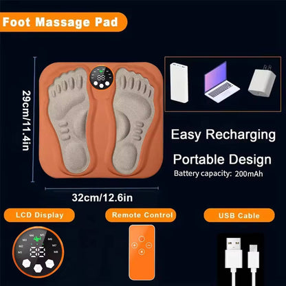 Rechargeable Foot Relaxation Mat with Remote Control