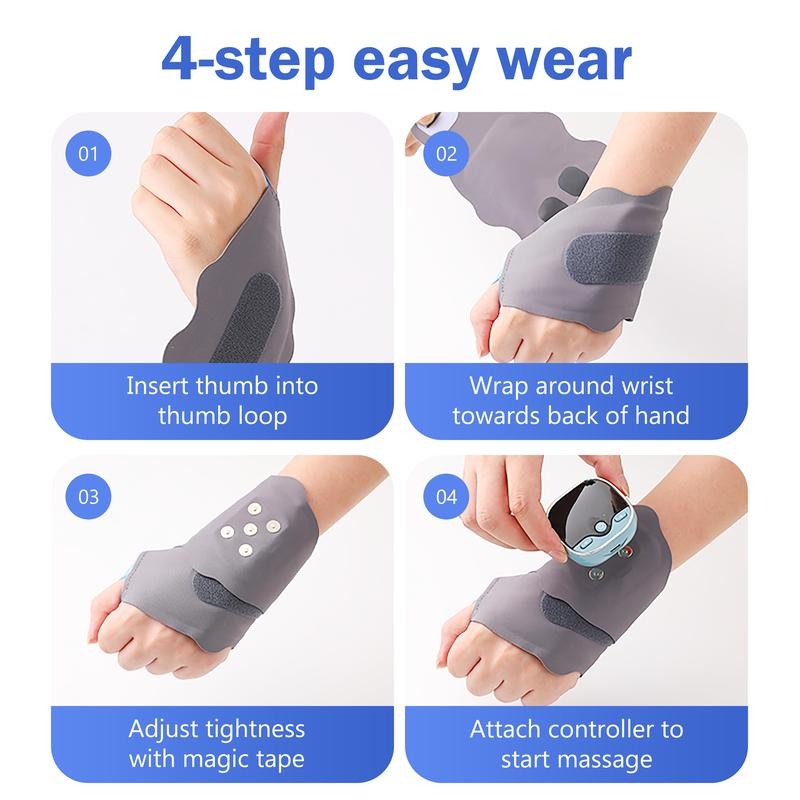 Rechargeable Hand Relaxer with Adjustable Heat and Modes