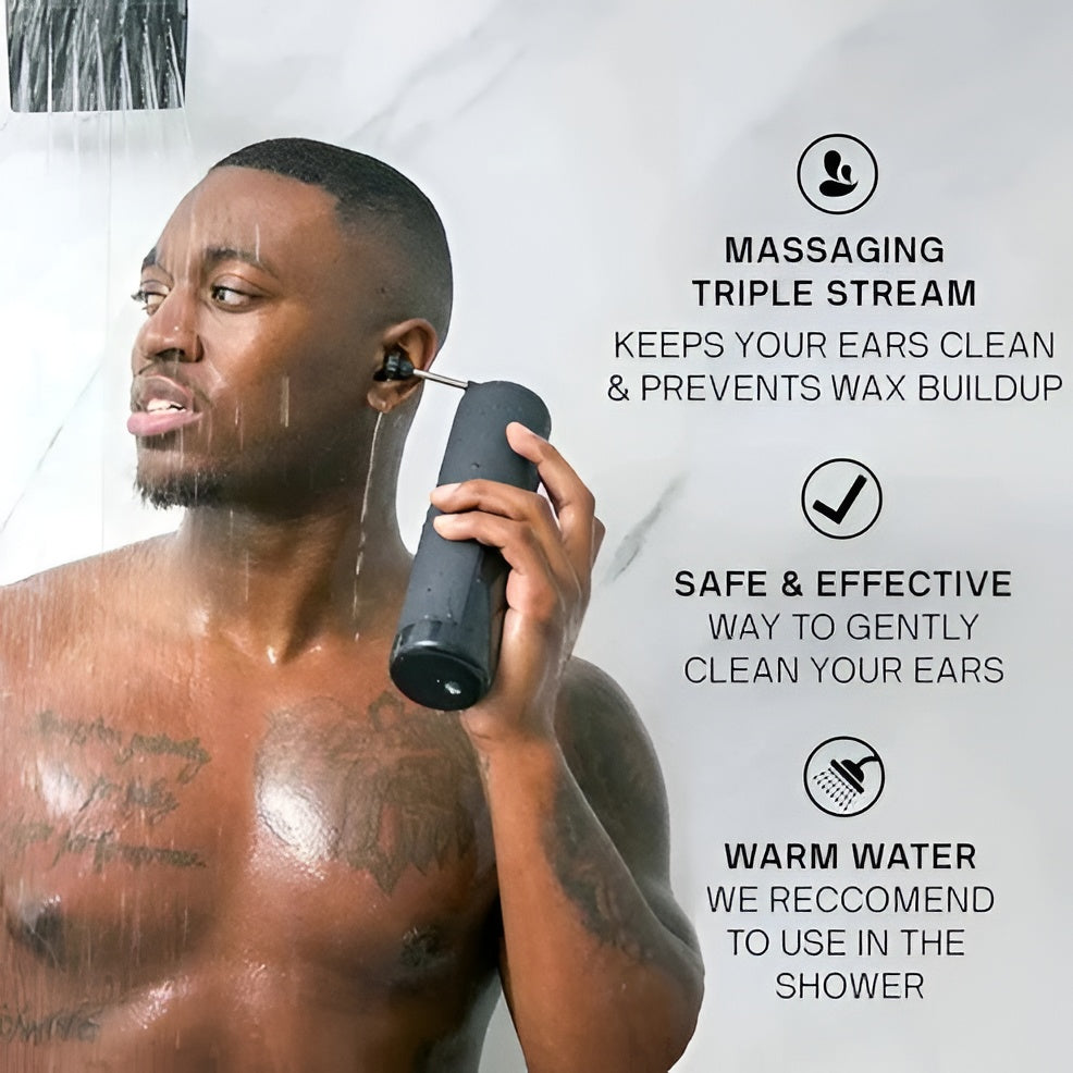 Rechargeable Ear Hygiene Irrigation Device with Adjustable Pressure Settings