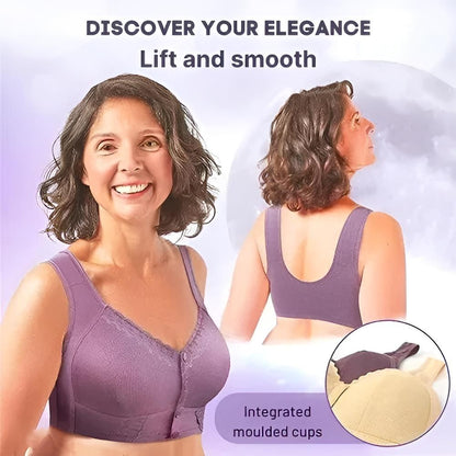 ComfortEase Wireless Front Closure Bra for Everyday Use