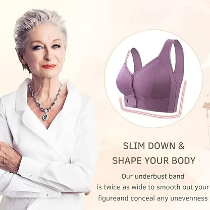ComfortEase Wireless Front Closure Bra for Everyday Use