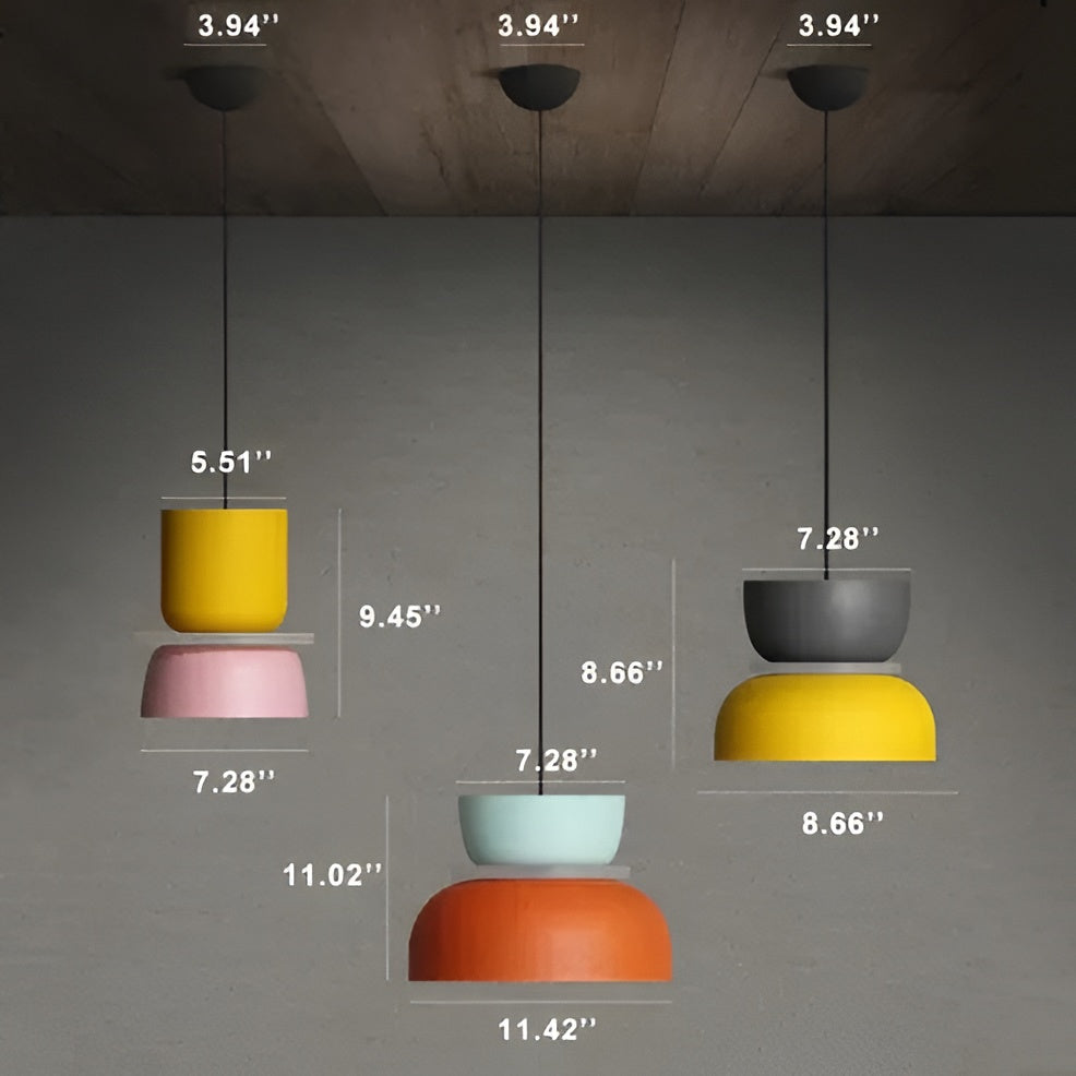 Vibrant LED Pendant Light in Scandinavian Style