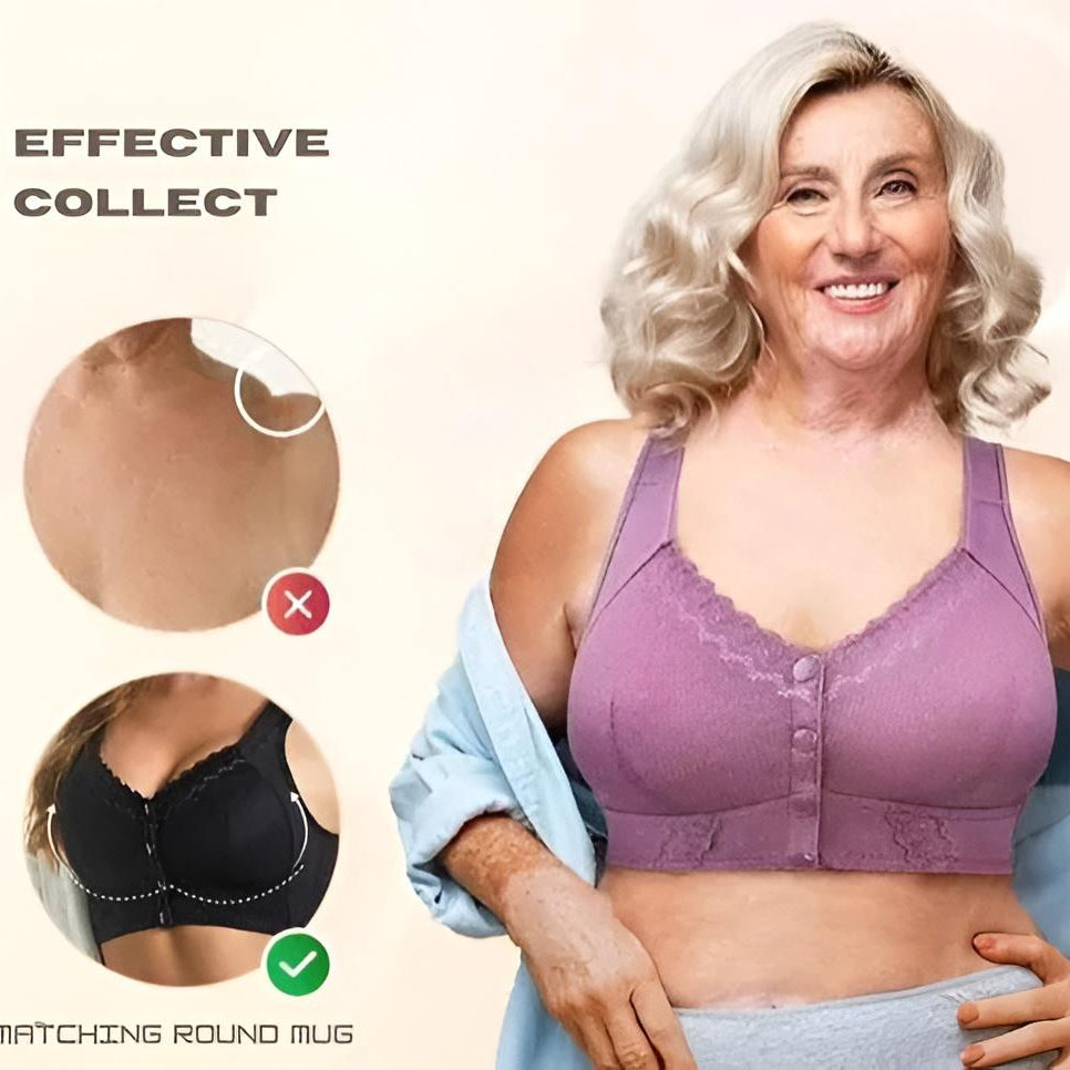 ComfortEase Wireless Front Closure Bra for Everyday Use