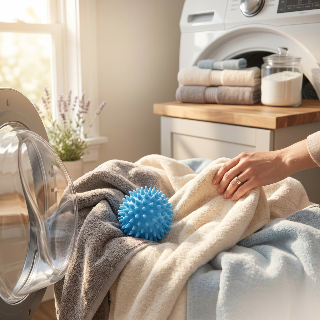 Eco-Friendly Laundry Balls for Frizz-Free, Soft Clothes - Set of 5