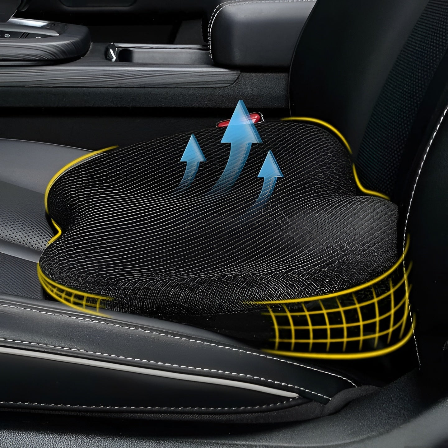 Elevate Your Comfort: Premium Memory Foam Car Seat Booster