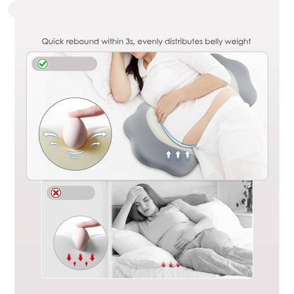 Customizable Comfort Pillow for Expecting Mothers with Cooling Cover