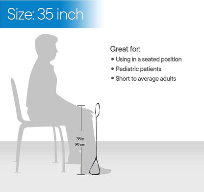 ElevateEase Leg Lifting Aid with Foot and Hand Straps - 35 Inches