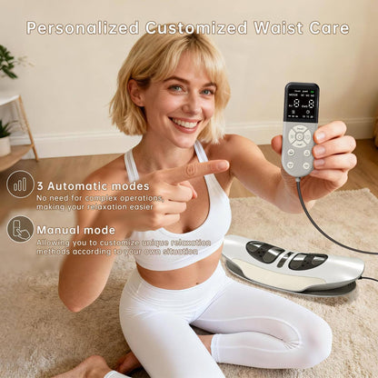 Ergonomic Lumbar Support Massager with Heat and Vibration