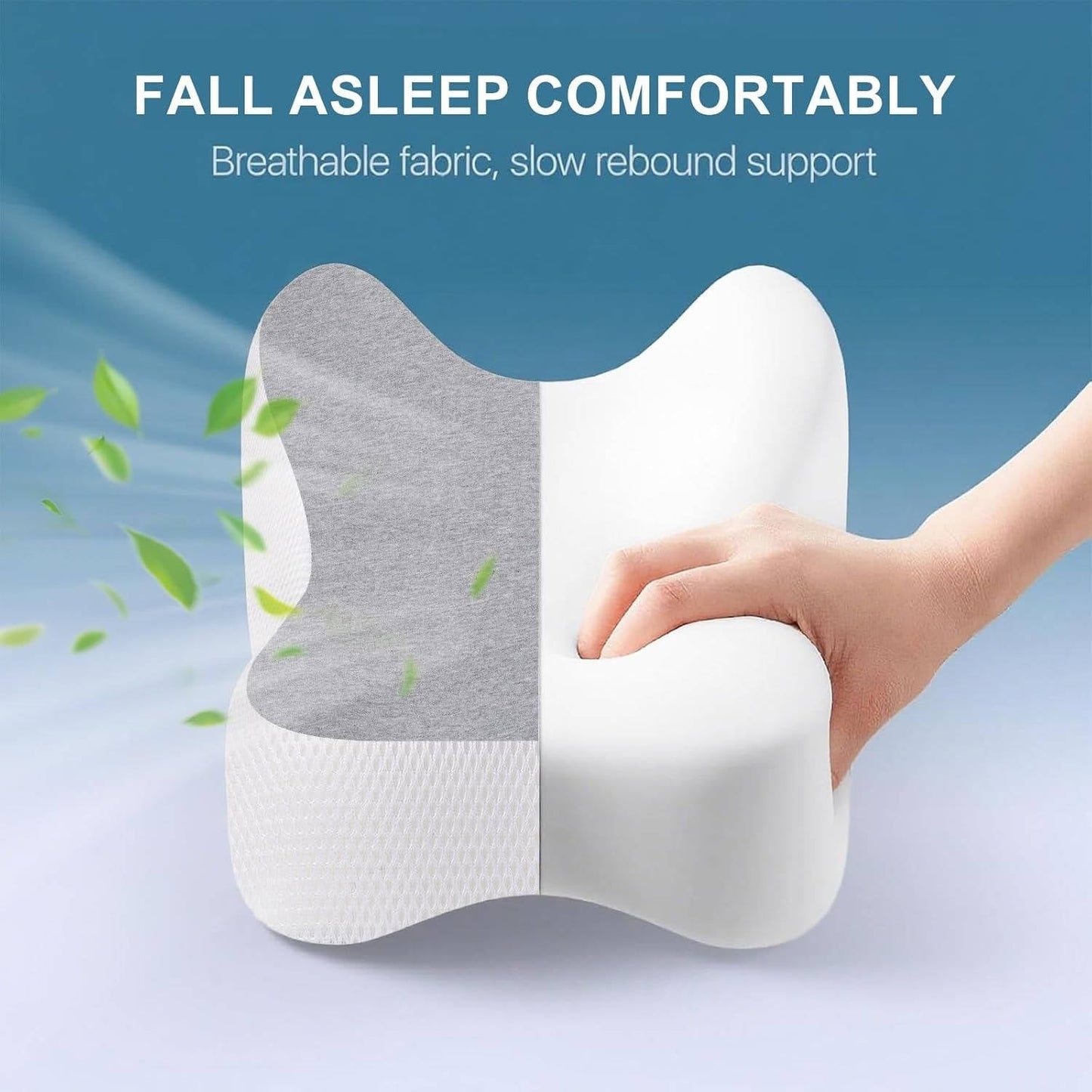 Ergonomic Leg Support Pillow with Customizable Comfort Strap