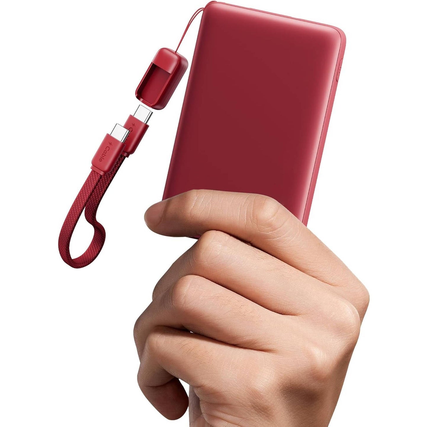 10,000mAh Power Bank with 45W Rapid Charge and Integrated Cable
