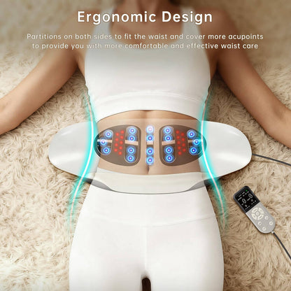 Ergonomic Lumbar Support Massager with Heat and Vibration