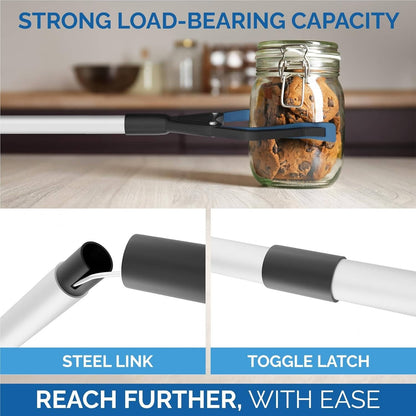 Extendable Grabbing Tool with Magnetic Tip and Compact Design