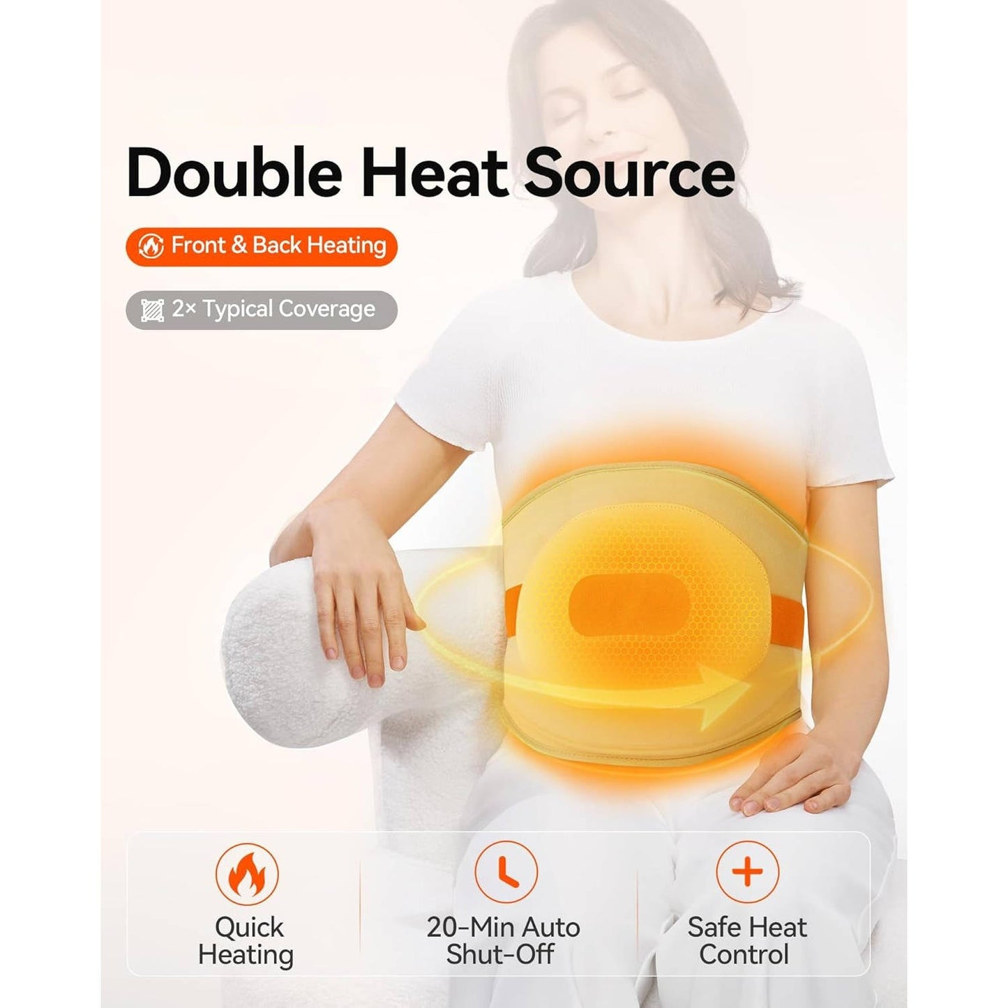 Cordless Comfort Wrap with Heat and Vibration Features