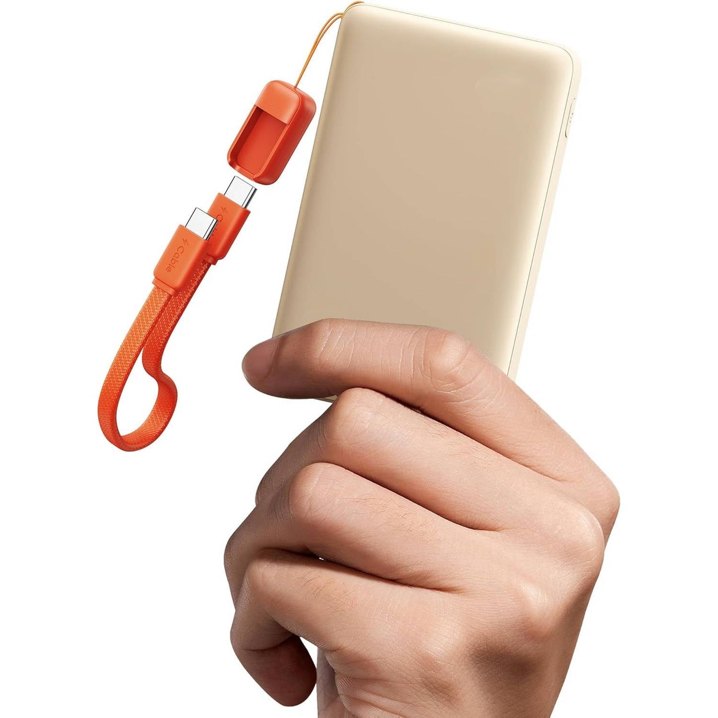 10,000mAh Power Bank with 45W Rapid Charge and Integrated Cable