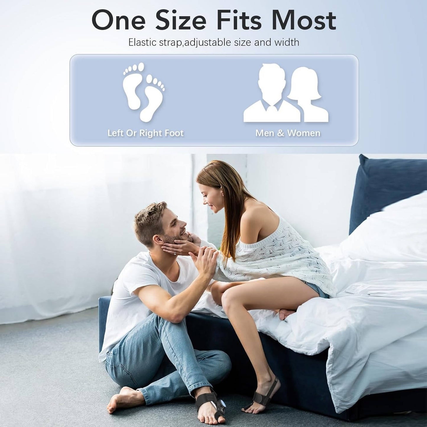 Customizable Foot Comfort Brace with Silicone Inserts