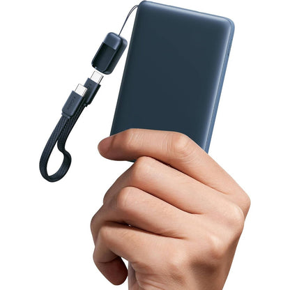 10,000mAh Power Bank with 45W Rapid Charge and Integrated Cable