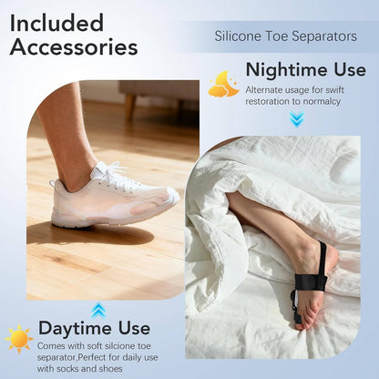Customizable Foot Comfort Brace with Silicone Inserts