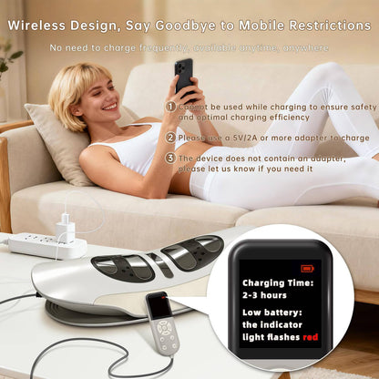 Ergonomic Lumbar Support Massager with Heat and Vibration