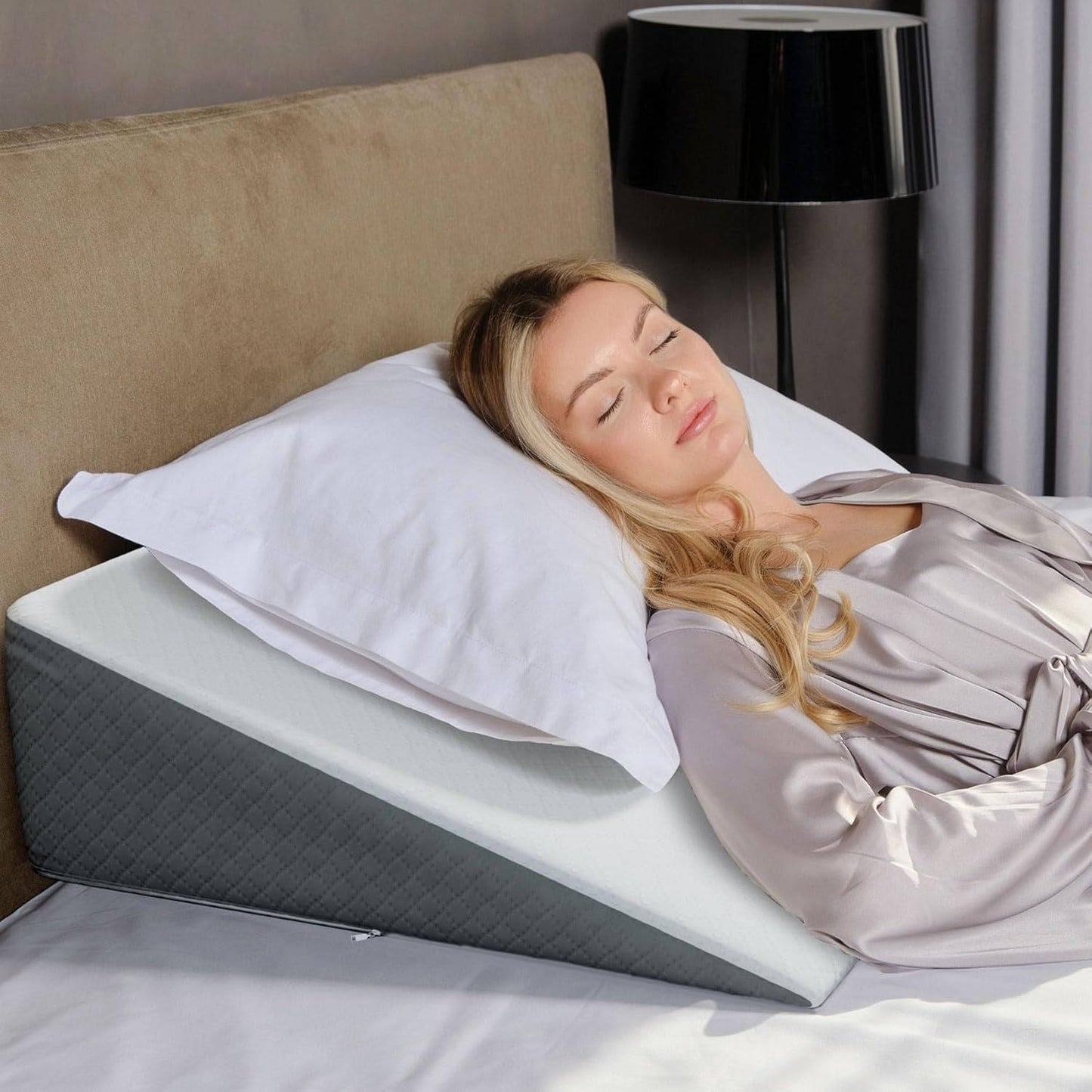 ErgoLift Support Pillow with Adaptive Foam and Washable Cover