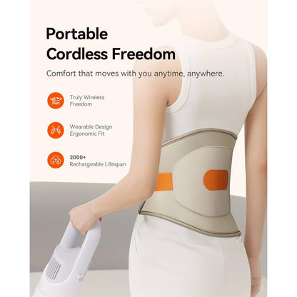 Cordless Comfort Wrap with Heat and Vibration Features