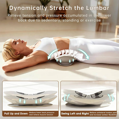 Ergonomic Lumbar Support Massager with Heat and Vibration