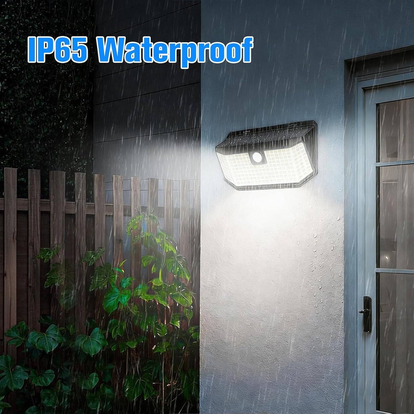BrightGuard Solar Motion Lights - 182 LEDs for Outdoor Safety, 2-Pack