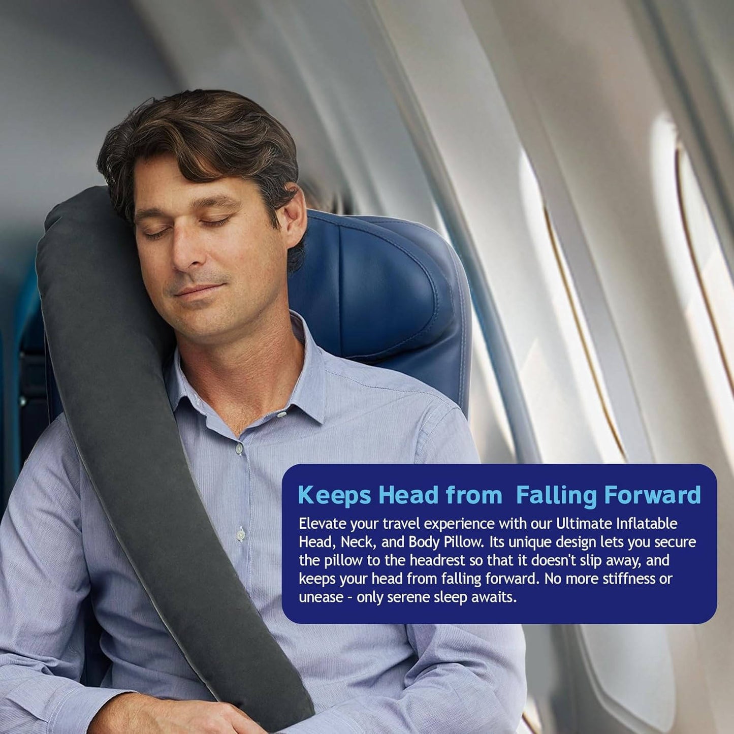 Ultimate Comfort Travel Pillow for Airplanes and Cars