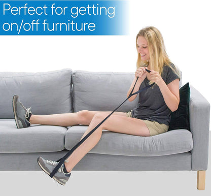 ElevateEase Leg Lifting Aid with Foot and Hand Straps - 35 Inches