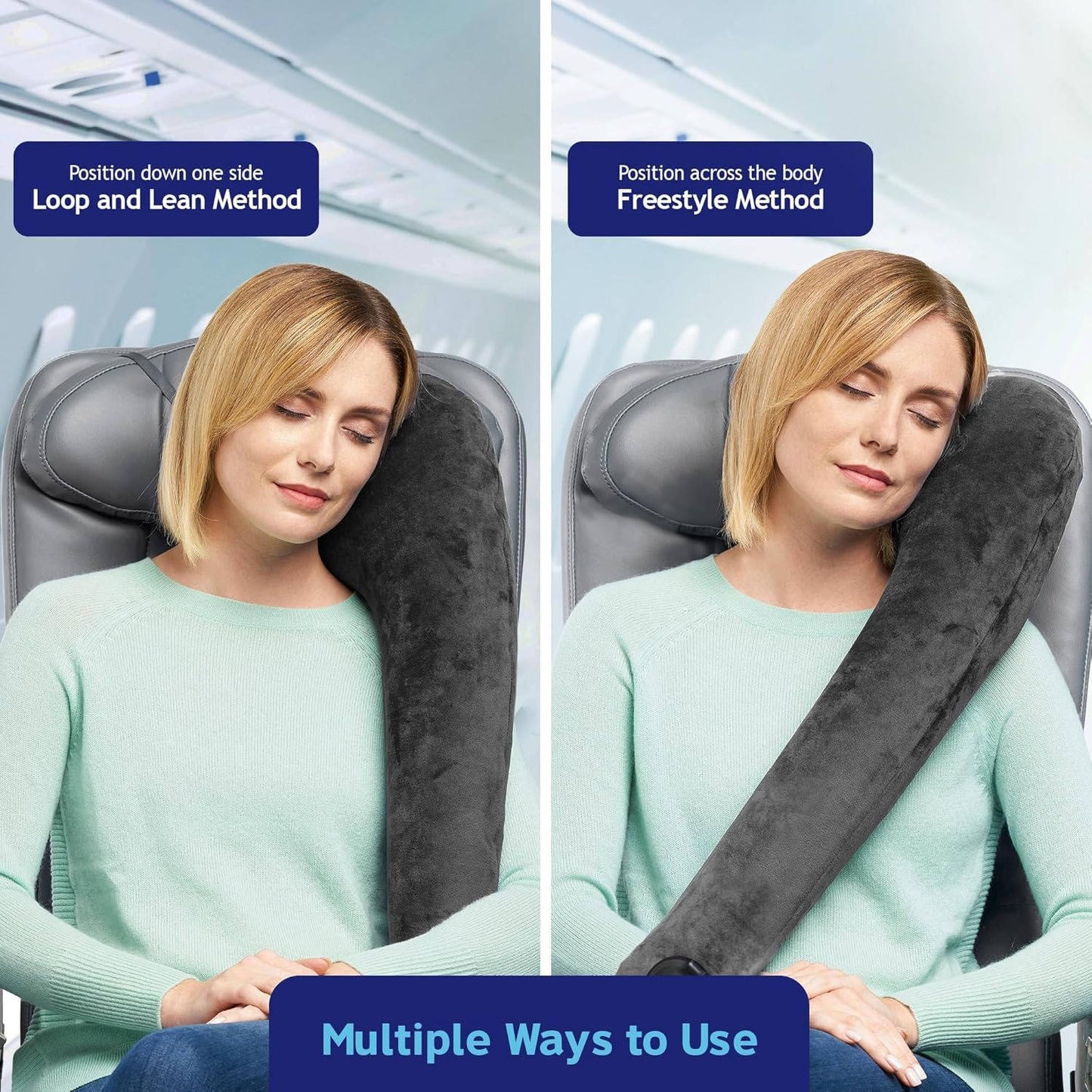 Ultimate Comfort Travel Pillow for Airplanes and Cars