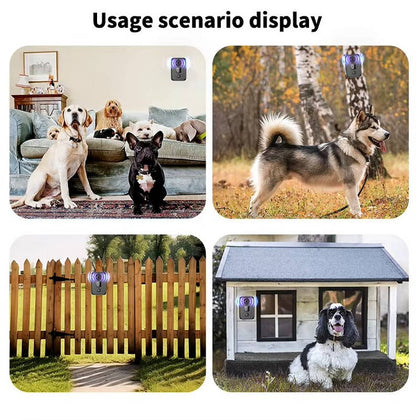 Rechargeable Ultrasonic Bark Management System with LED Display