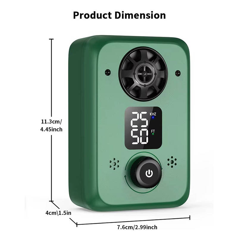 Rechargeable Ultrasonic Bark Management System with LED Display