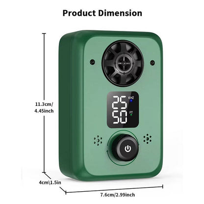 Rechargeable Ultrasonic Bark Management System with LED Display