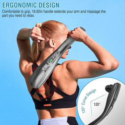 Ergonomic Electric Body Massager with 6 Versatile Heads