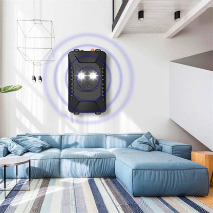 Smart Rodent Deterrent System with Ultrasonic Sound & LED Lights - 2 Pack