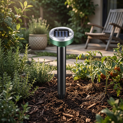 Eco-Friendly Solar Pest Repeller with Adjustable Sound Frequencies