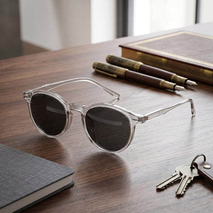 Vintage-Inspired Round Acetate Sunglasses for Effortless Style