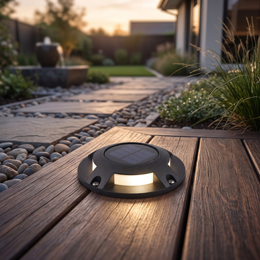 Solar-Powered Pathway Lighting with Dusk Sensor and 80-Hour Battery Life