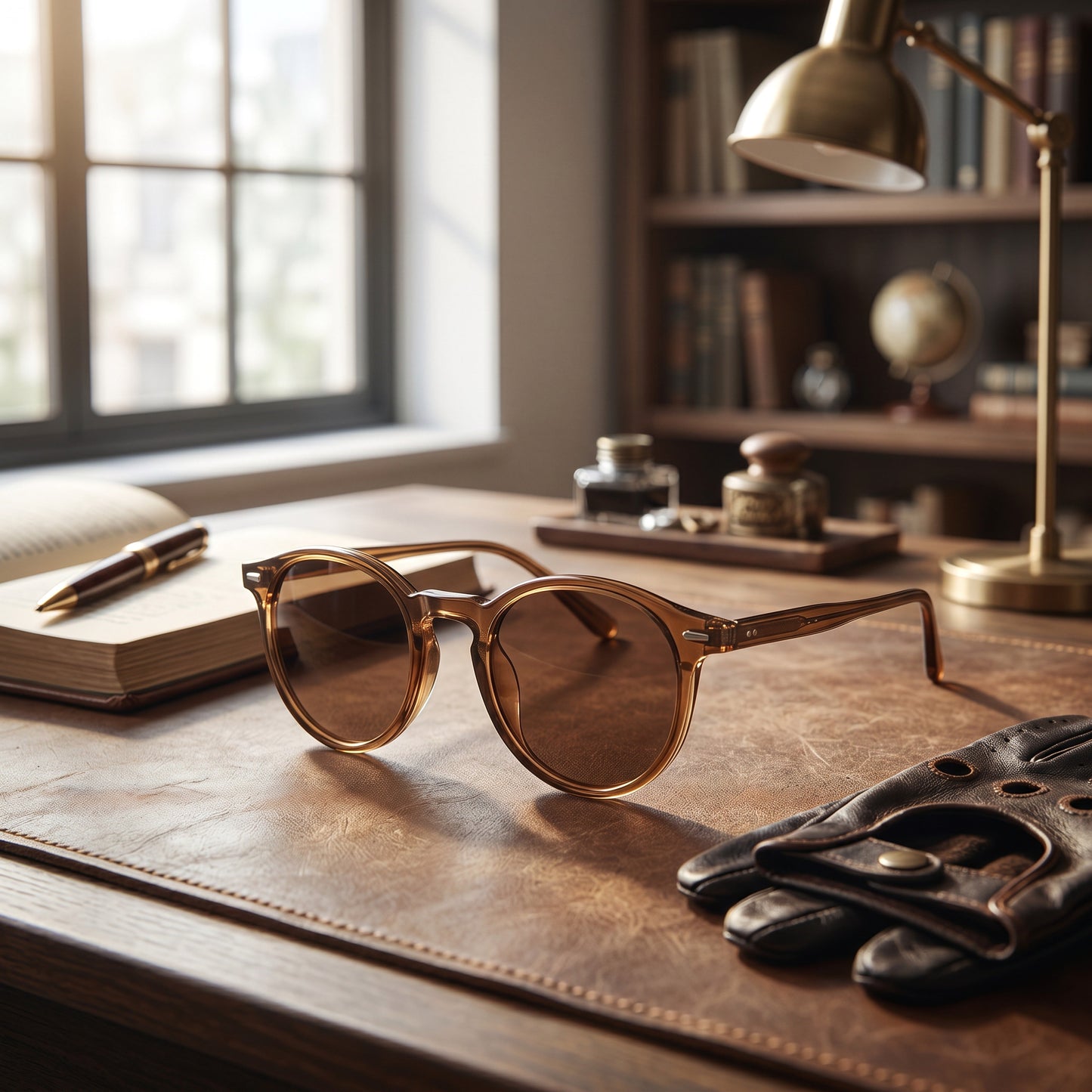 Vintage-Inspired Round Acetate Sunglasses for Effortless Style