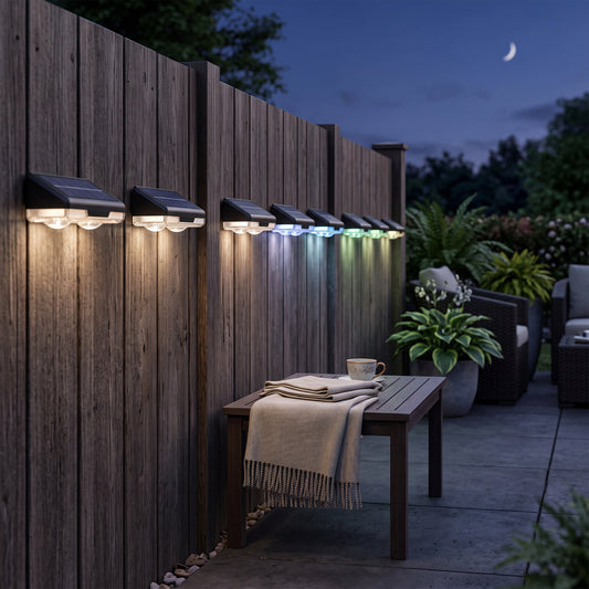 Vibrant Solar Garden Lights with Automatic Dusk Activation - 8-Pack