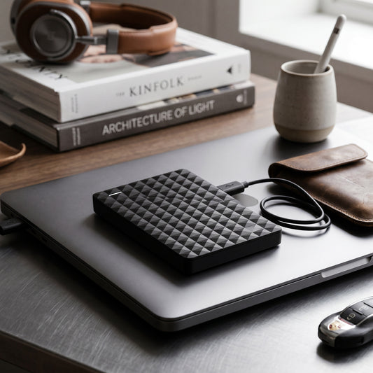 64GB Portable Storage Drive with USB 3.0 and Backup Tool