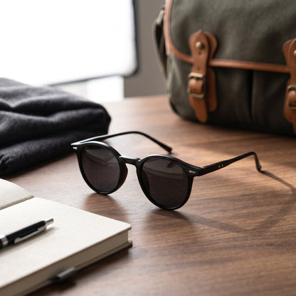 Vintage-Inspired Round Acetate Sunglasses for Effortless Style